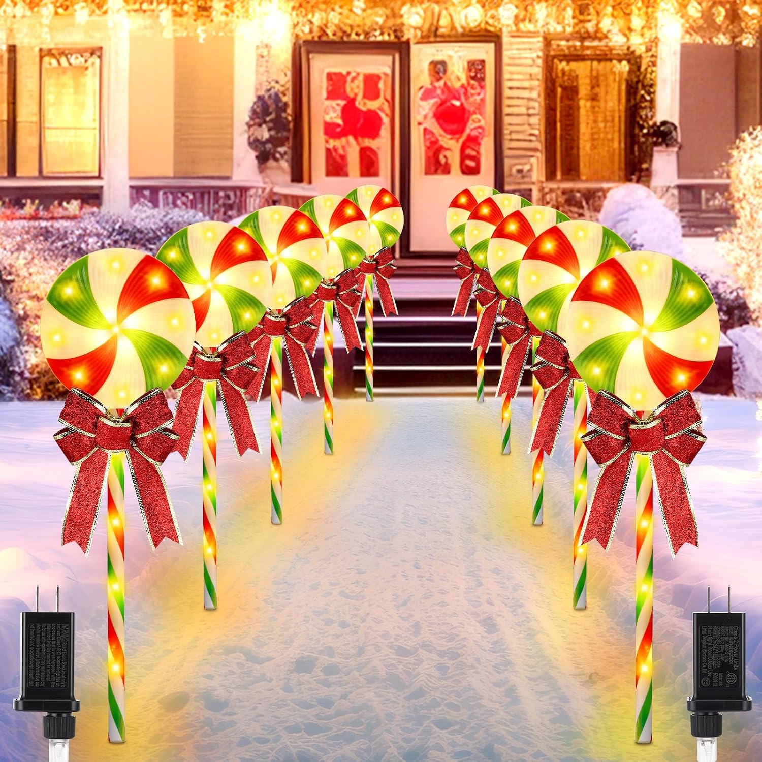 Lighting Christmas Decor - Luces decorativas para el camino de