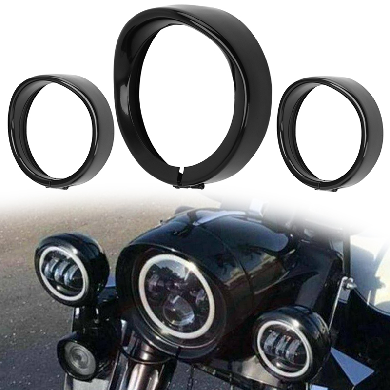 Lighting Visual - Anillo de faro LED para motocicleta,