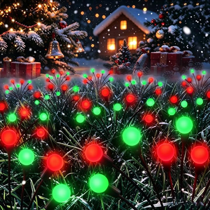 Luces solares con forma de luc - Lighting Christmas Decor reseña y precio