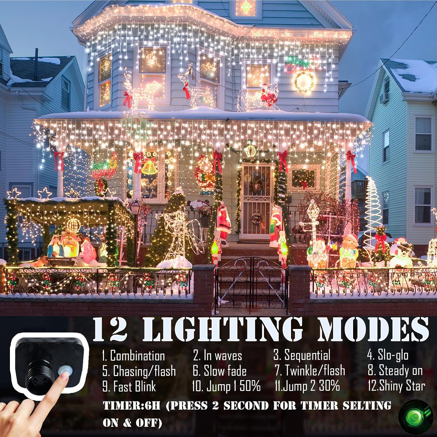 Guirnalda de luces navideñas p - Lighting Christmas Decor reseña y precio