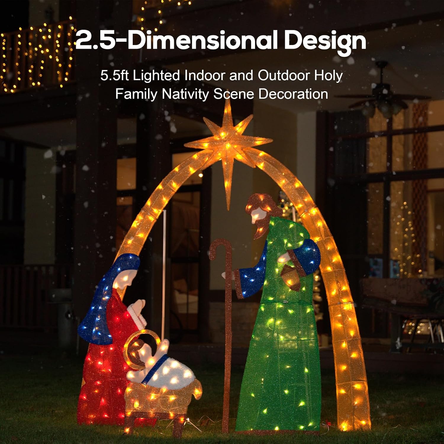 Decoración navideña para el ja - Lighting Christmas Decor reseña y precio