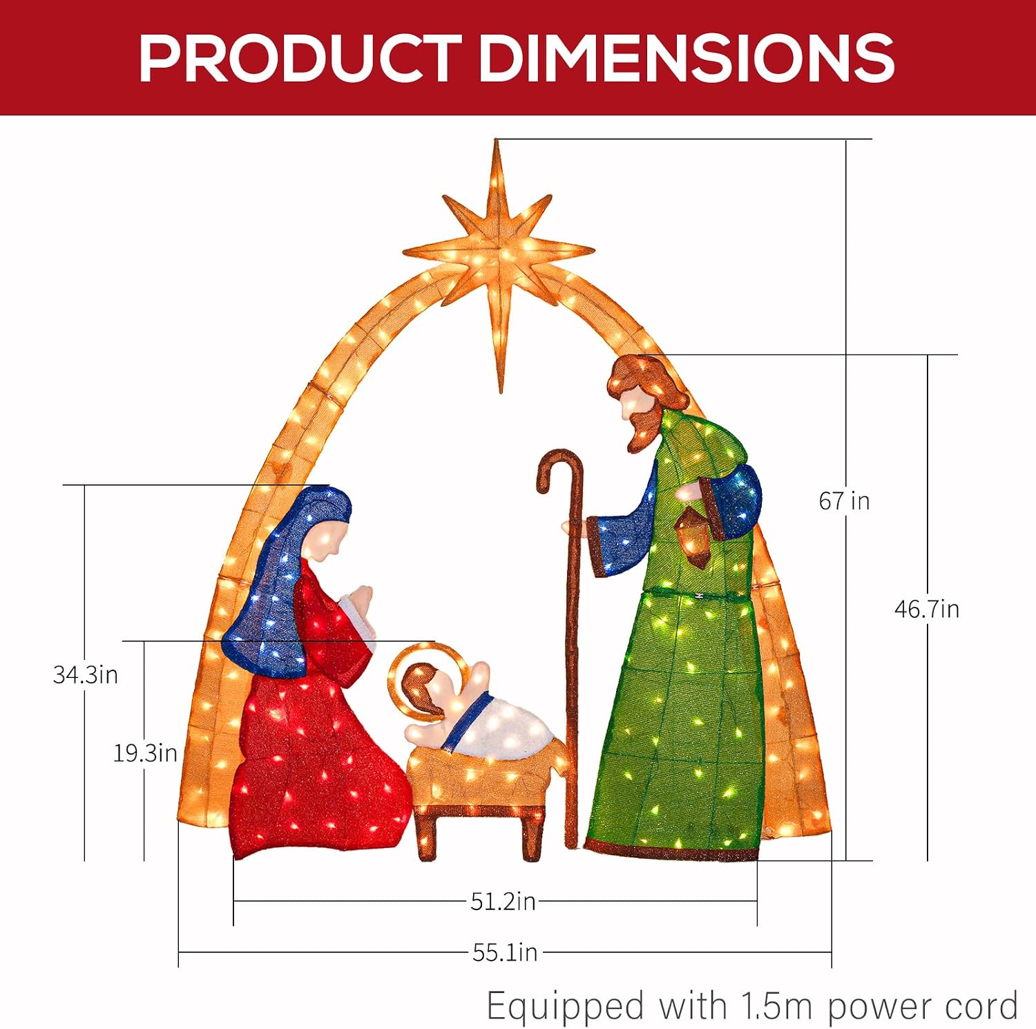Decoración navideña para el ja - Lighting Christmas Decor reseña y precio