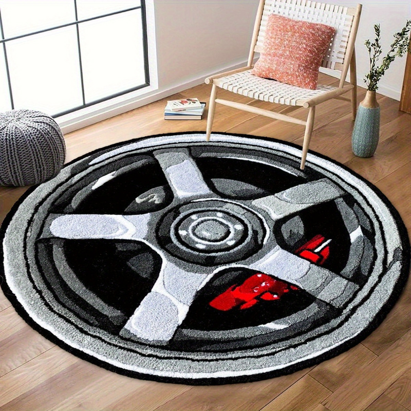 Alfombra Redonda con Diseño de - Lighting Mcqueen Bedroom Decor reseña y precio