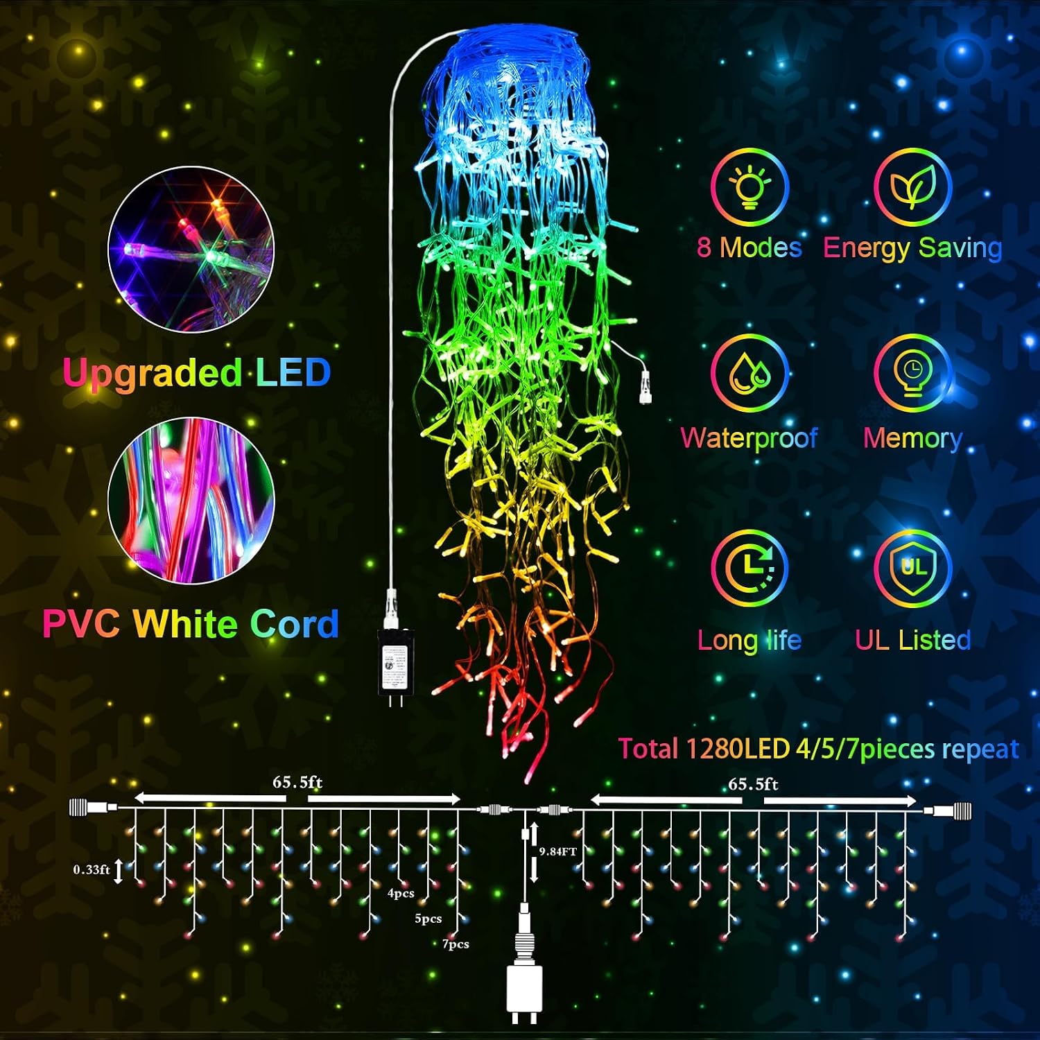 Guirnalda de luces navideñas L - Lighting Christmas Decor reseña y precio