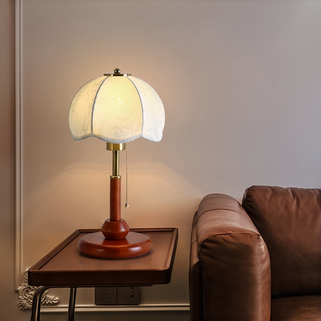 Lámpara de Mesa Vintage con Fo - Lighting Decor Bedroom reseña y precio