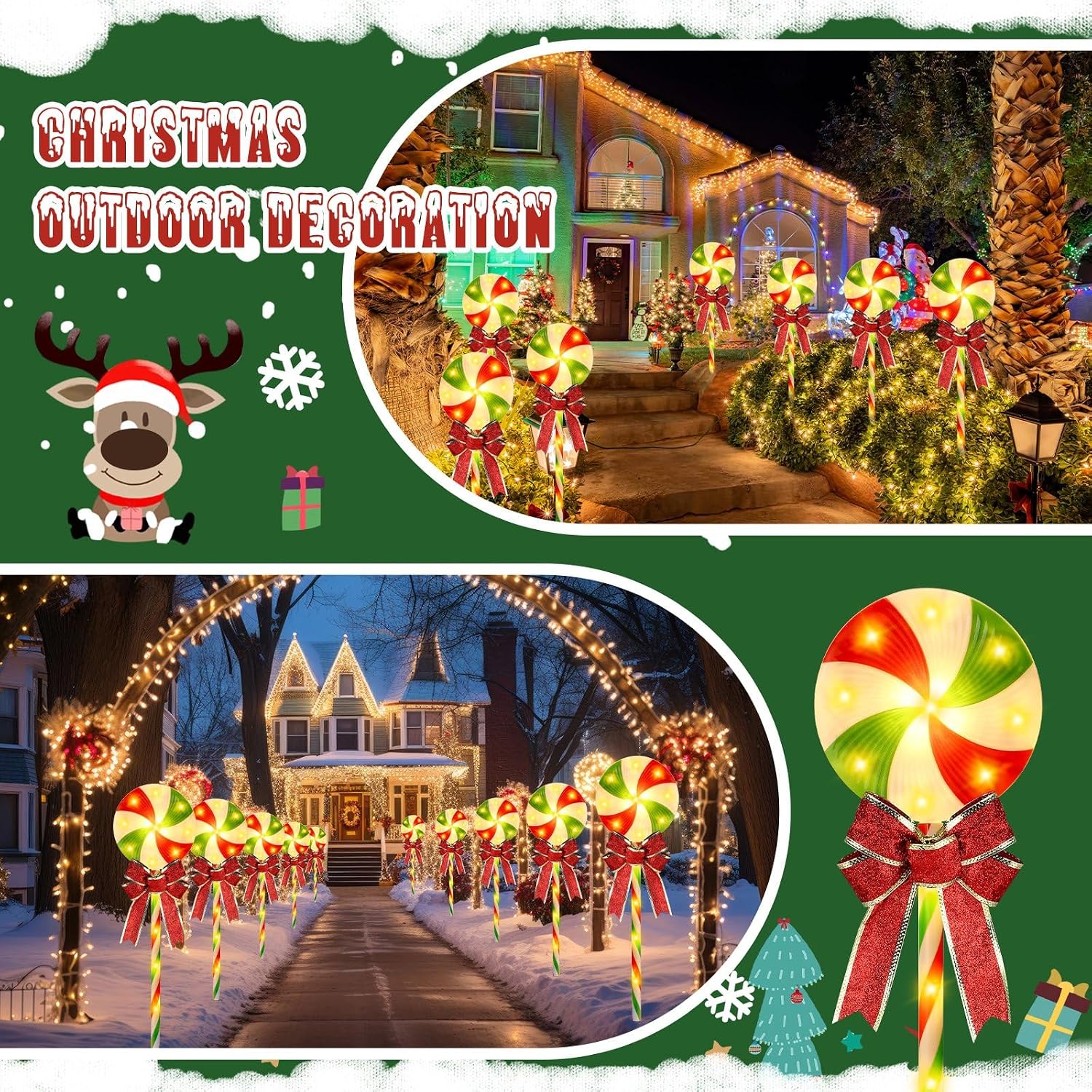 Luces decorativas para el cami - Lighting Christmas Decor reseña y precio