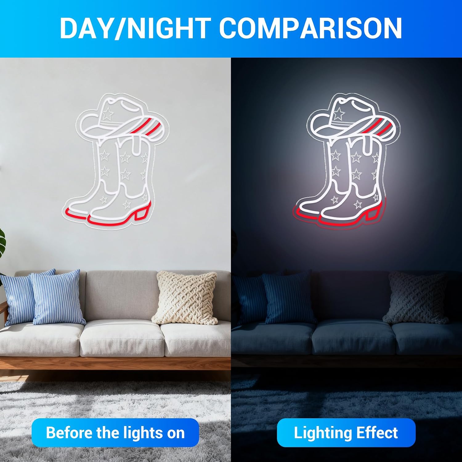 Letrero de neón LED con forma  - Lighting Decoration Ideas reseña y precio