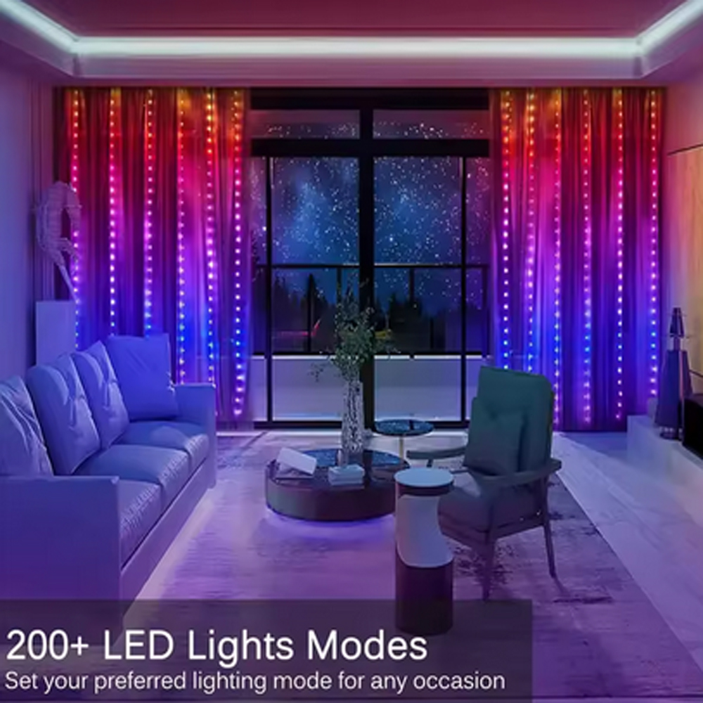 Cortina de luces LED inteligen - Lighting Christmas Decor reseña y precio